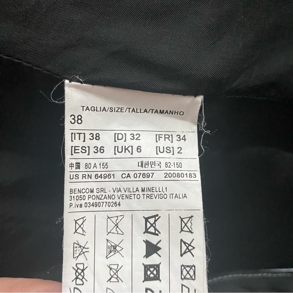 United Colors of Benetton White Blazer With Leopard Print Sleeves Size 2 - Picture 3 of 8